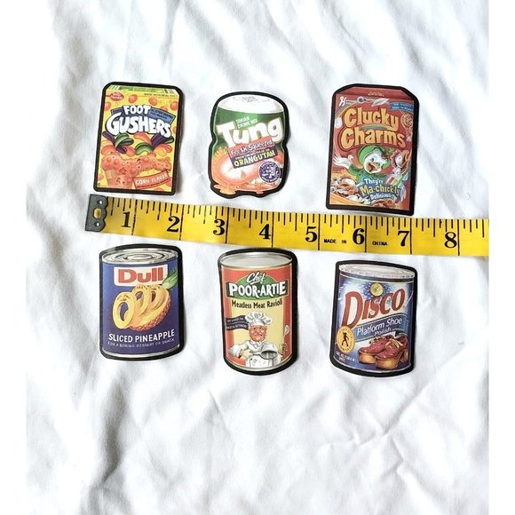 Funny Food Parody Stickers Good Quality Lot of 6 - Picture 2 of 2